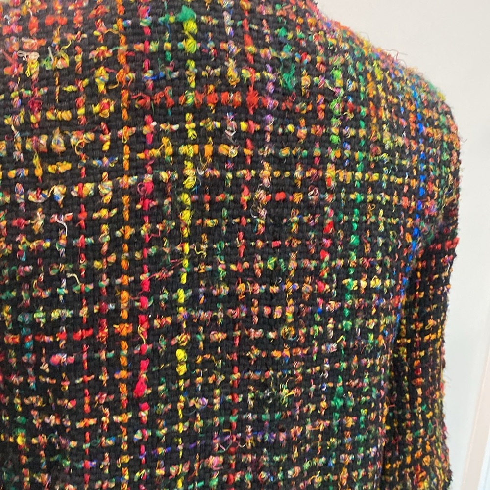 Anthropologie Twa Berwyn Tweed Coat Cardigan Multicolor NWT XS - Picture 10 of 16
